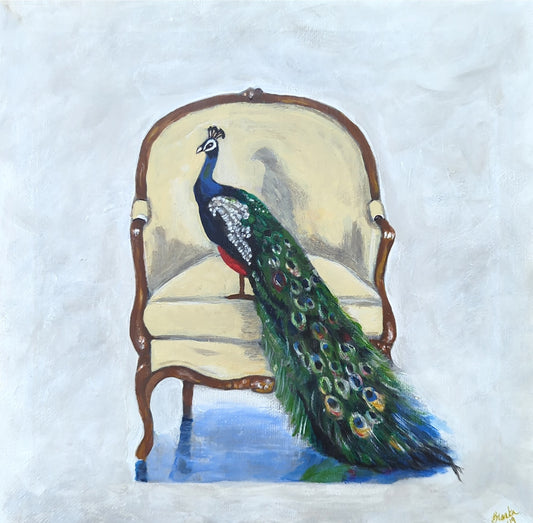 Peacock in Chair