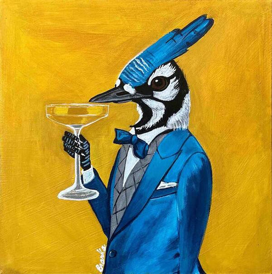 Bar Art Blue Jay - Art Print