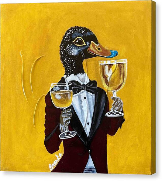 Bar Art Duck - Canvas Print