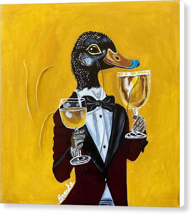 Bar Art Duck - Canvas Print