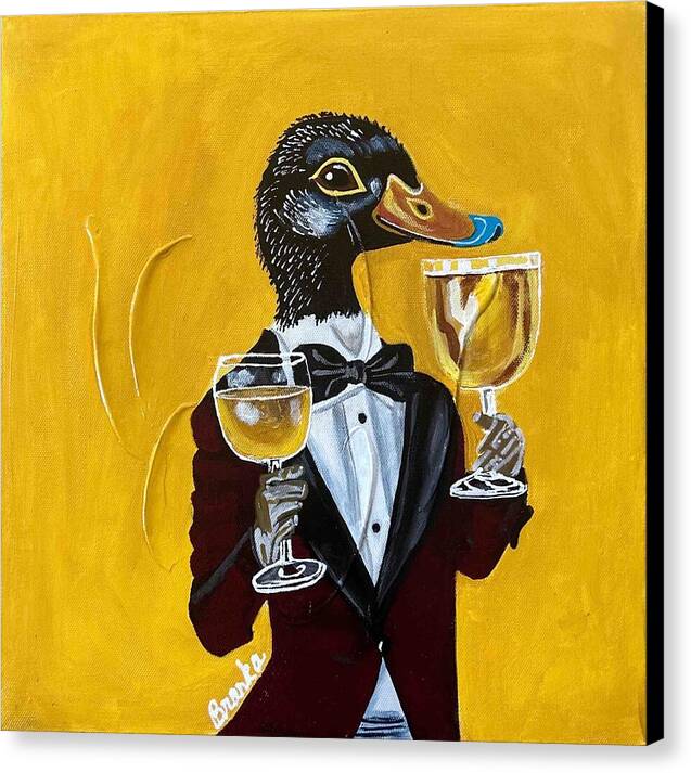 Bar Art Duck - Canvas Print