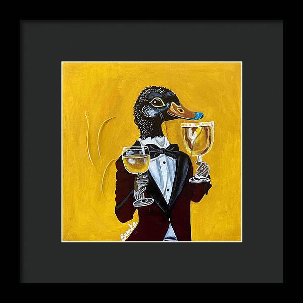 Bar Art Duck - Framed Print