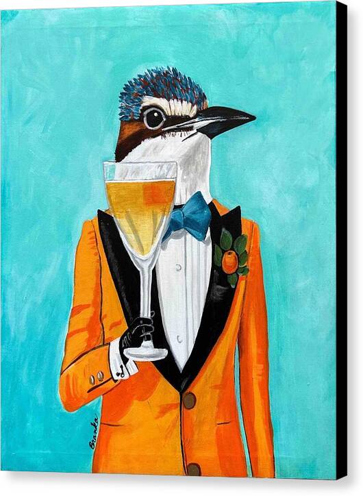 Bar Art Woodpecker - Canvas Print