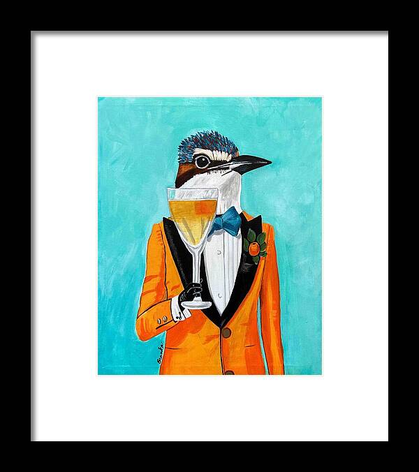 Bar Art Woodpecker - Framed Print