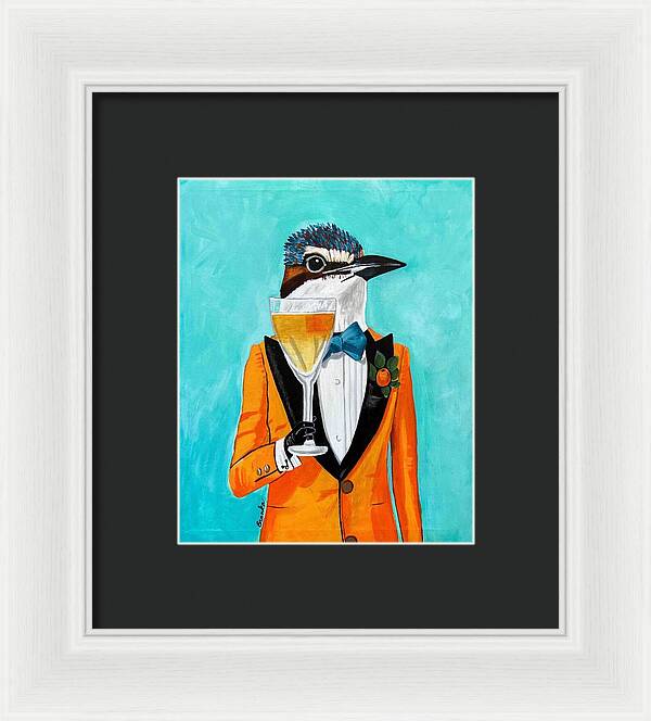 Bar Art Woodpecker - Framed Print