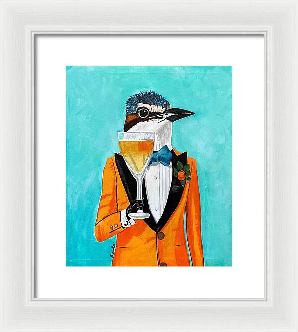 Bar Art Woodpecker - Framed Print