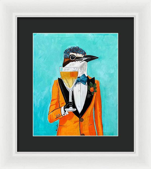 Bar Art Woodpecker - Framed Print