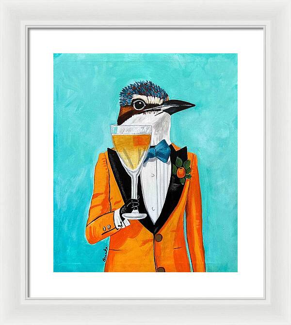 Bar Art Woodpecker - Framed Print