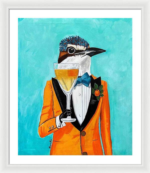 Bar Art Woodpecker - Framed Print