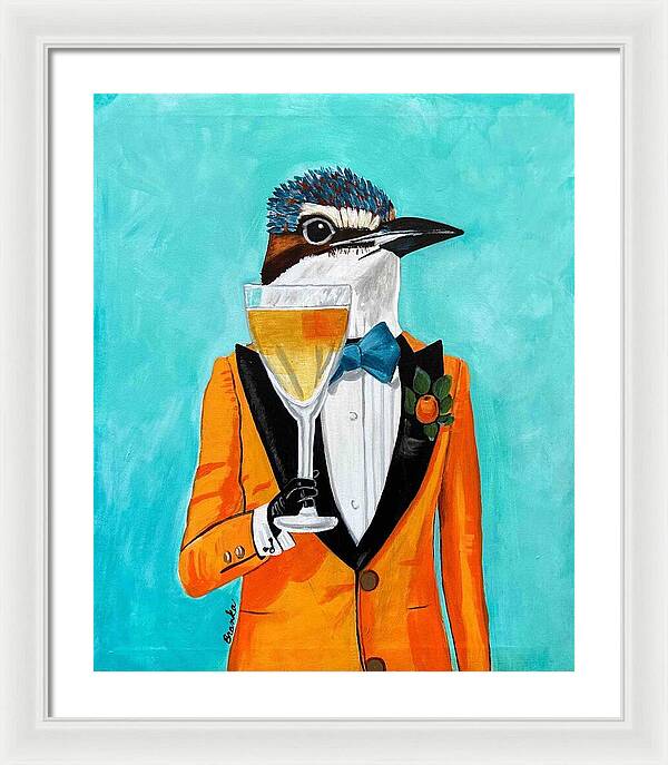 Bar Art Woodpecker - Framed Print