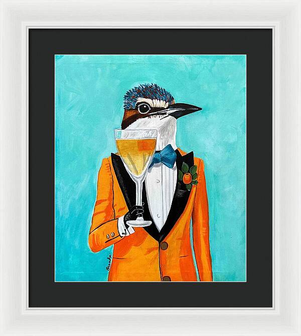 Bar Art Woodpecker - Framed Print