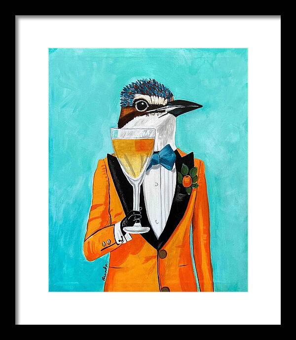 Bar Art Woodpecker - Framed Print