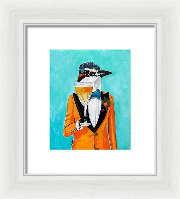 Bar Art Woodpecker - Framed Print