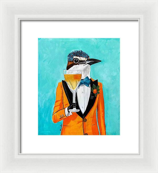 Bar Art Woodpecker - Framed Print