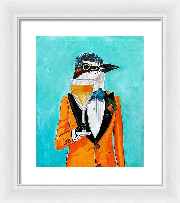 Bar Art Woodpecker - Framed Print