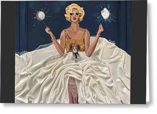 Brooke's Night of Sparklers - Greeting Card