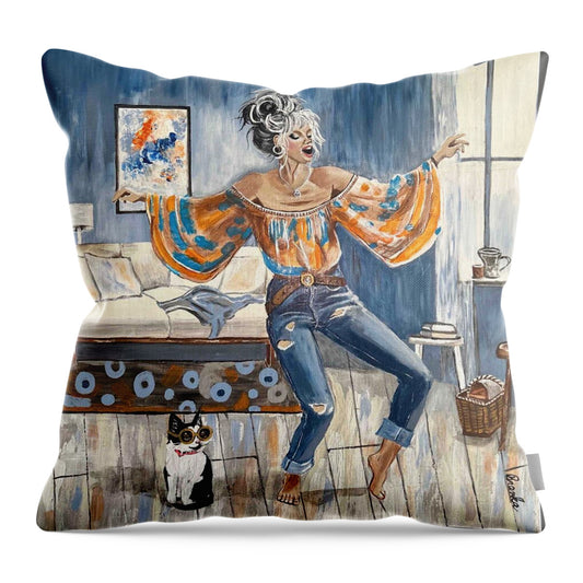 Dancing in my Living Room - Throw Pillow