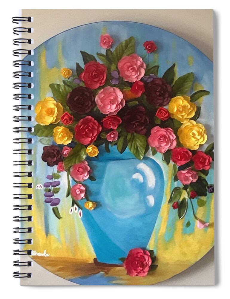 Dimensional Flowers - Spiral Notebook