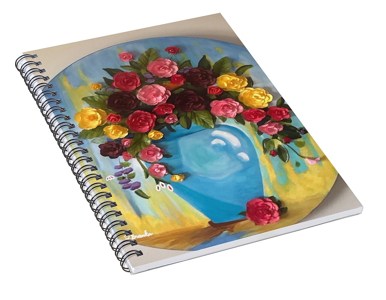 Dimensional Flowers - Spiral Notebook