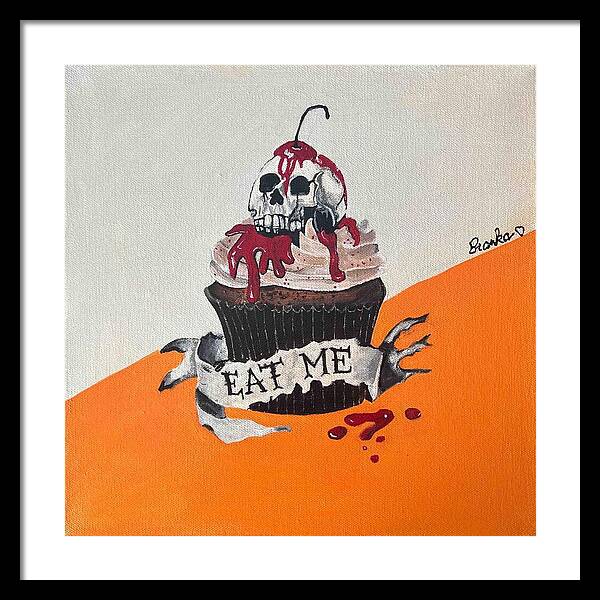 Halloween Eat Me Cupcake - Framed Print