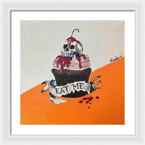 Halloween Eat Me Cupcake - Framed Print