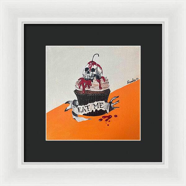 Halloween Eat Me Cupcake - Framed Print