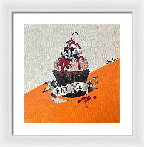 Halloween Eat Me Cupcake - Framed Print