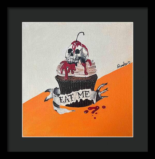 Halloween Eat Me Cupcake - Framed Print