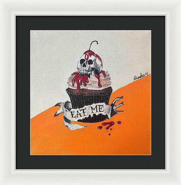 Halloween Eat Me Cupcake - Framed Print