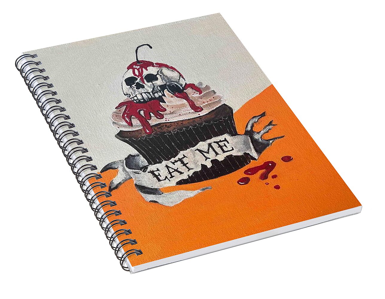 Halloween Eat Me Cupcake - Spiral Notebook