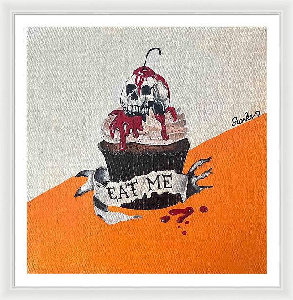 Halloween Eat Me Cupcake - Framed Print