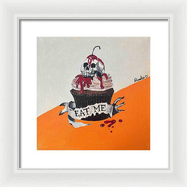 Halloween Eat Me Cupcake - Framed Print