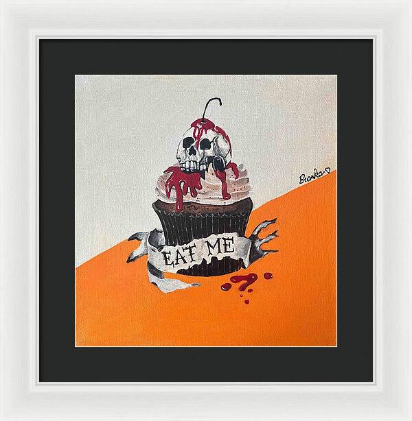 Halloween Eat Me Cupcake - Framed Print