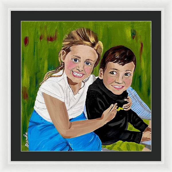 Rosie and Caleb - Framed Print