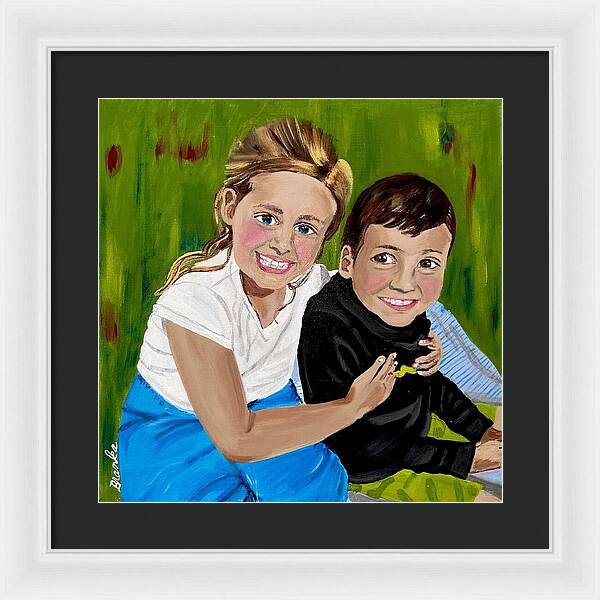 Rosie and Caleb - Framed Print