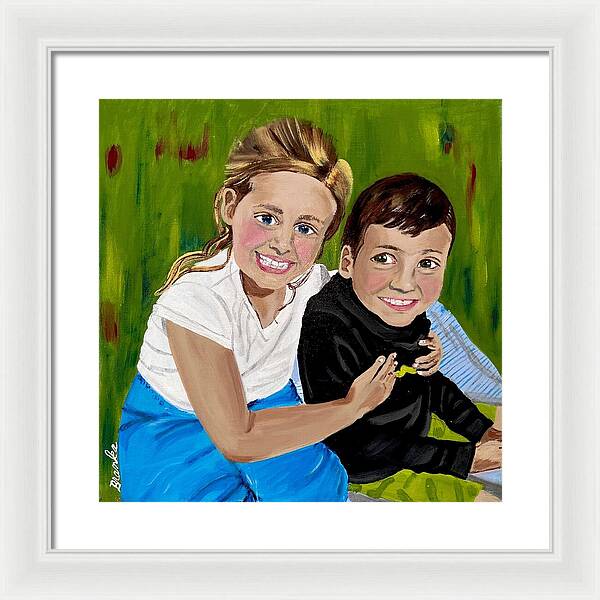 Rosie and Caleb - Framed Print