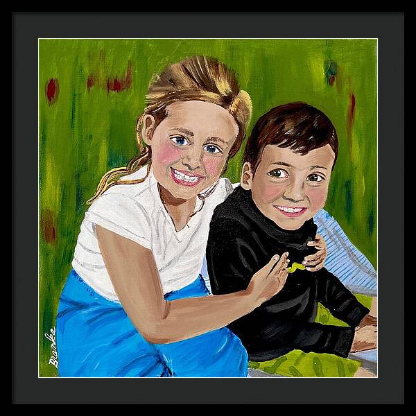 Rosie and Caleb - Framed Print