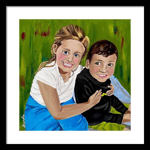 Rosie and Caleb - Framed Print