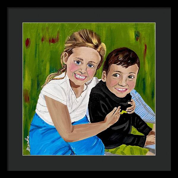 Rosie and Caleb - Framed Print