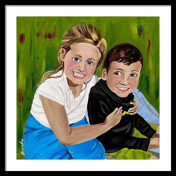 Rosie and Caleb - Framed Print