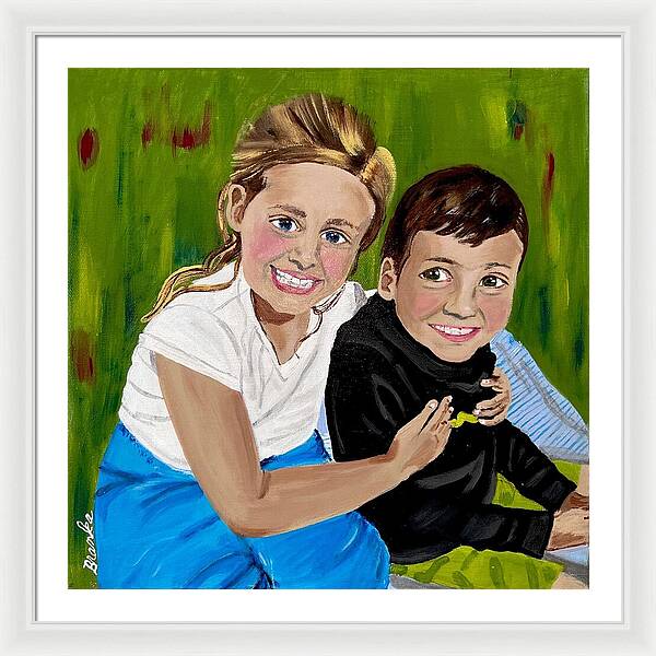 Rosie and Caleb - Framed Print