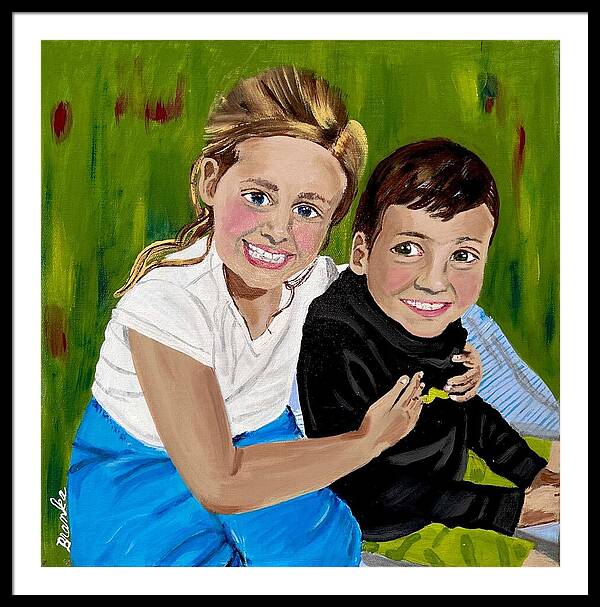 Rosie and Caleb - Framed Print