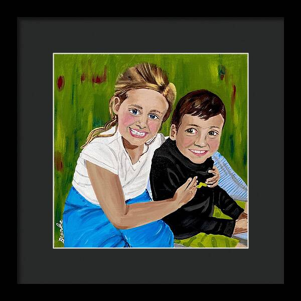 Rosie and Caleb - Framed Print