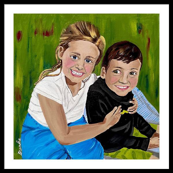 Rosie and Caleb - Framed Print