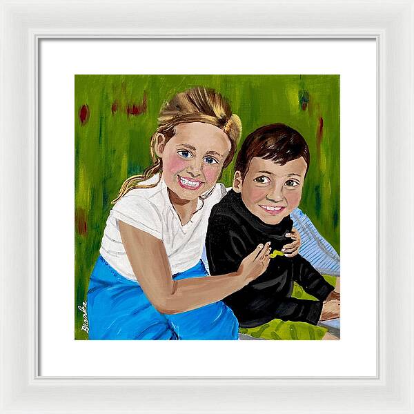 Rosie and Caleb - Framed Print