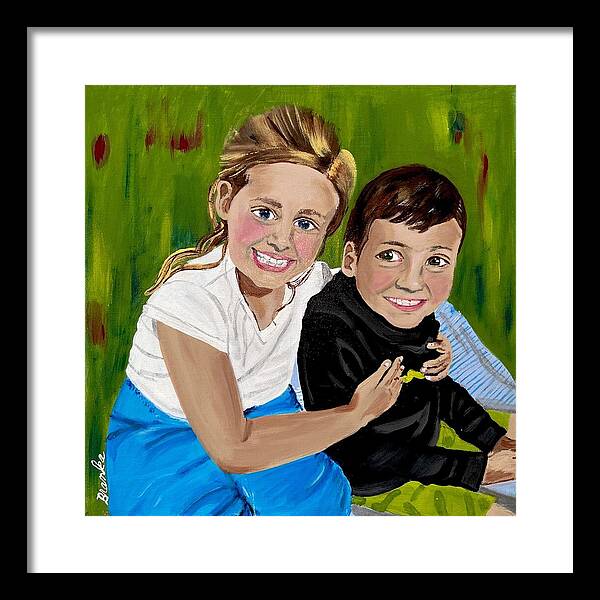 Rosie and Caleb - Framed Print