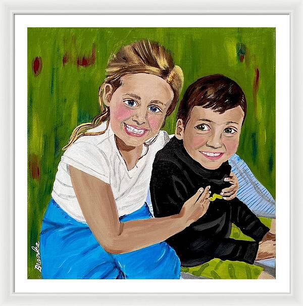 Rosie and Caleb - Framed Print