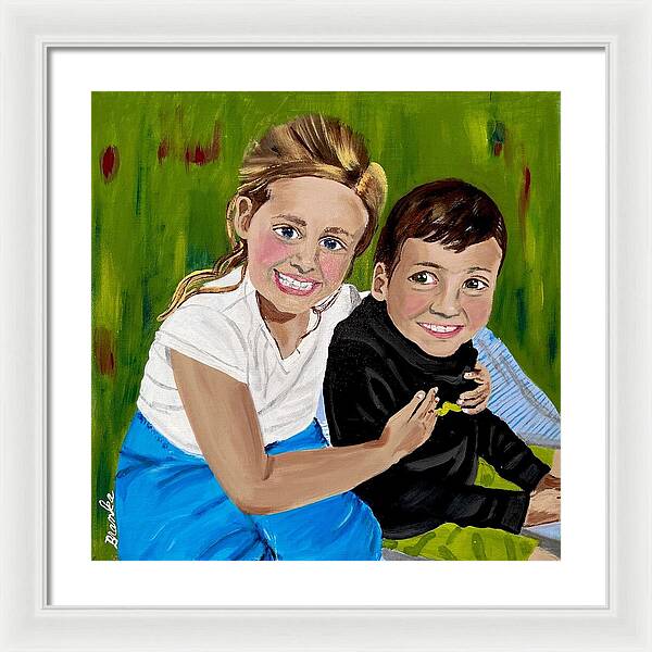 Rosie and Caleb - Framed Print