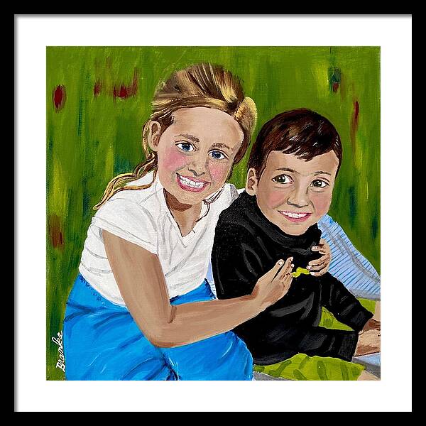 Rosie and Caleb - Framed Print