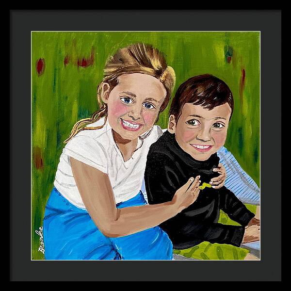 Rosie and Caleb - Framed Print